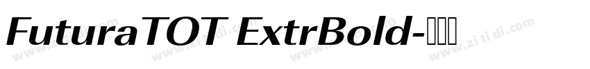 FuturaTOT ExtrBold字体转换
